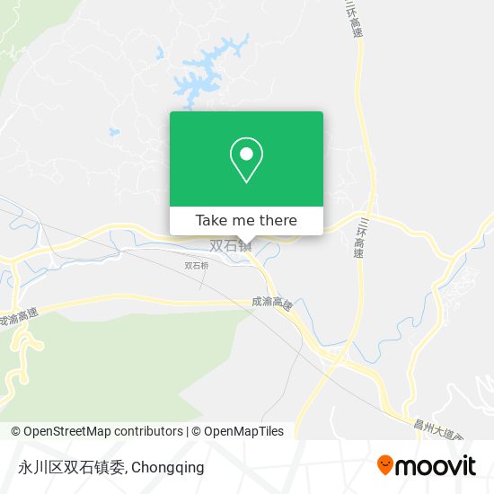 永川区双石镇委 map