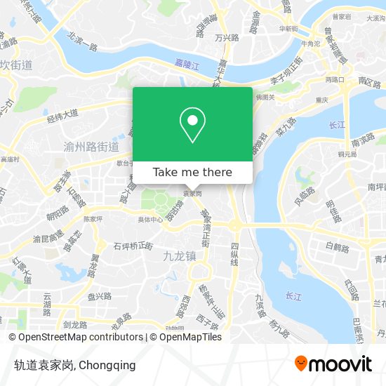 轨道袁家岗 map