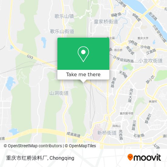 重庆市红桥涂料厂 map