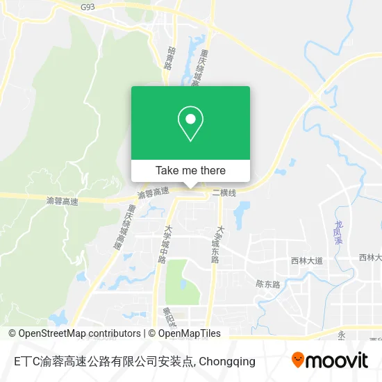 E丅C渝蓉高速公路有限公司安装点 map