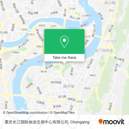 重庆长江国际旅游交易中心有限公司 map