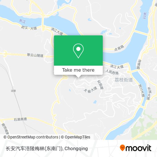 长安汽车涪陵梅林(东南门) map