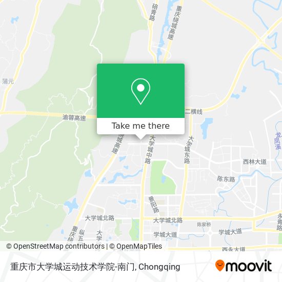 重庆市大学城运动技术学院-南门 map