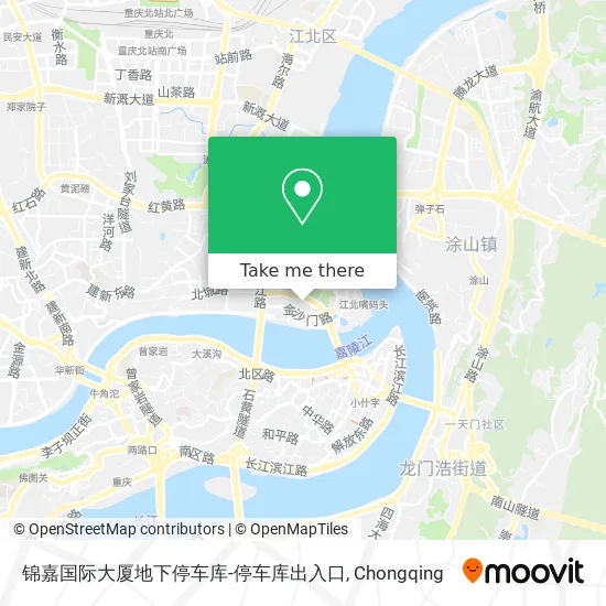 锦嘉国际大厦地下停车库-停车库出入口 map