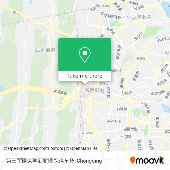 第三军医大学新桥医院停车场 map
