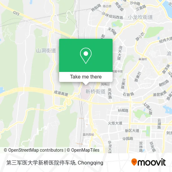 第三军医大学新桥医院停车场 map