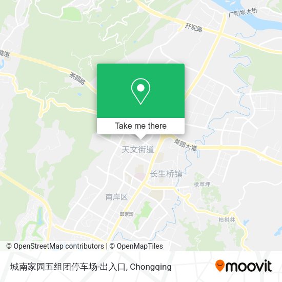 城南家园五组团停车场-出入口 map