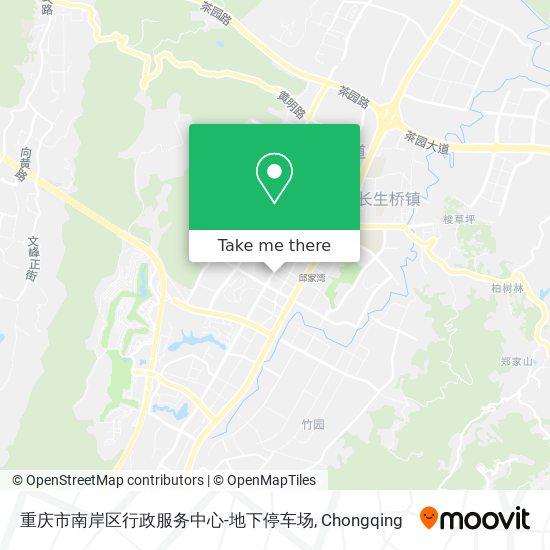 重庆市南岸区行政服务中心-地下停车场 map