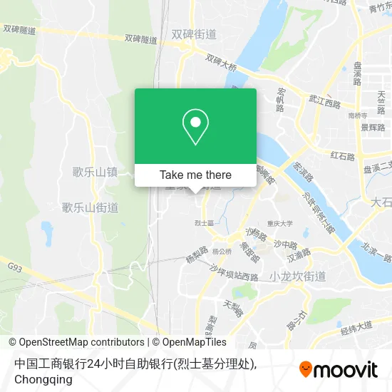 中国工商银行24小时自助银行(烈士墓分理处) map
