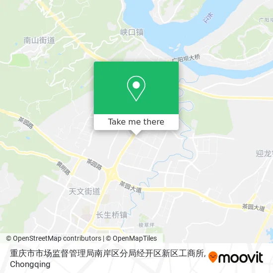 重庆市市场监督管理局南岸区分局经开区新区工商所 map