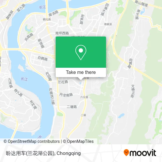 盼达用车(兰花湖公园) map