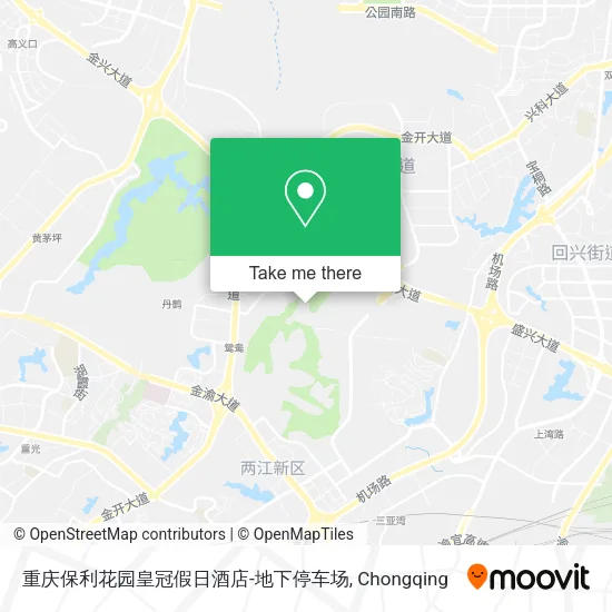 重庆保利花园皇冠假日酒店-地下停车场 map