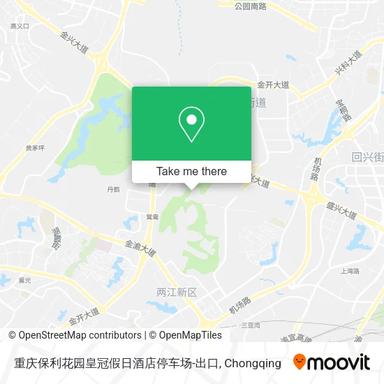 重庆保利花园皇冠假日酒店停车场-出口 map
