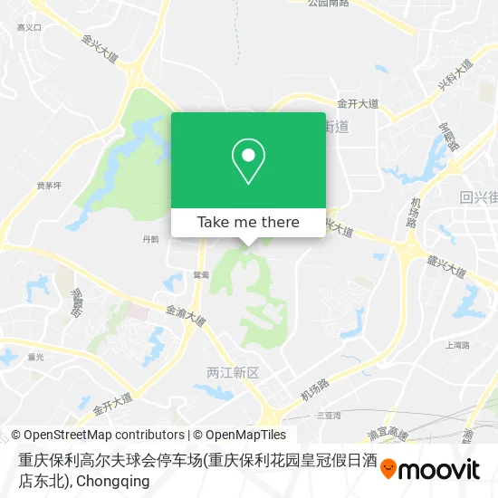 重庆保利高尔夫球会停车场(重庆保利花园皇冠假日酒店东北) map