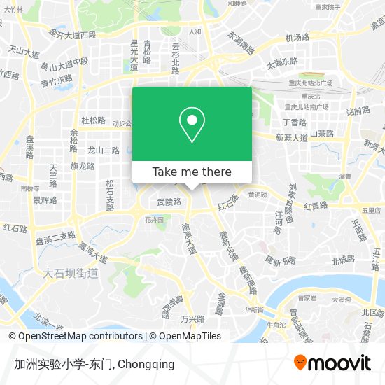 加洲实验小学-东门 map