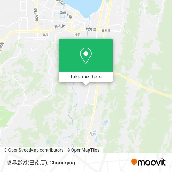 越界影城(巴南店) map