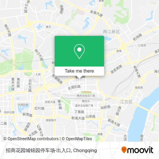 招商花园城锦园停车场-出入口 map