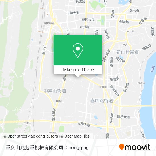 重庆山燕起重机械有限公司 map