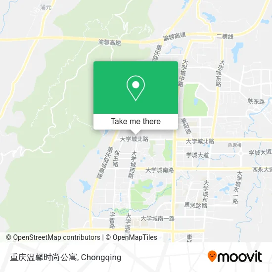 重庆温馨时尚公寓 map