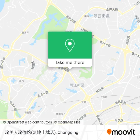 瑜美人瑜伽馆(复地上城店) map