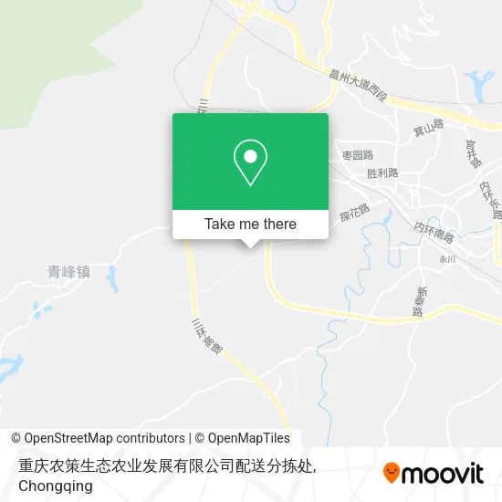 重庆农策生态农业发展有限公司配送分拣处 map
