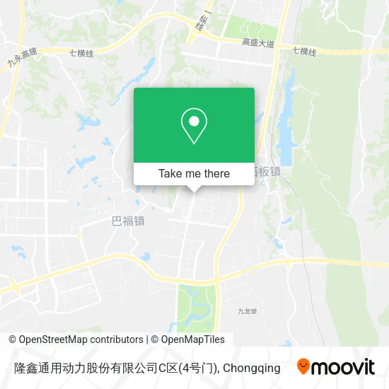 隆鑫通用动力股份有限公司C区(4号门) map