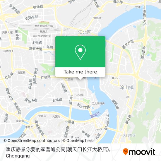 重庆静景你要的家普通公寓(朝天门长江大桥店) map
