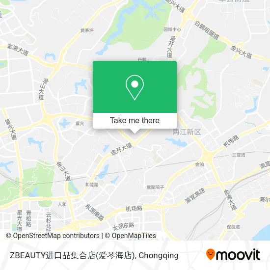 ZBEAUTY进口品集合店(爱琴海店) map