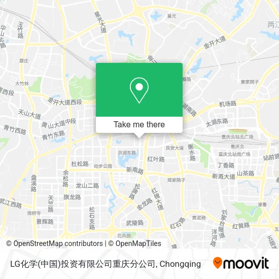 LG化学(中国)投资有限公司重庆分公司 map