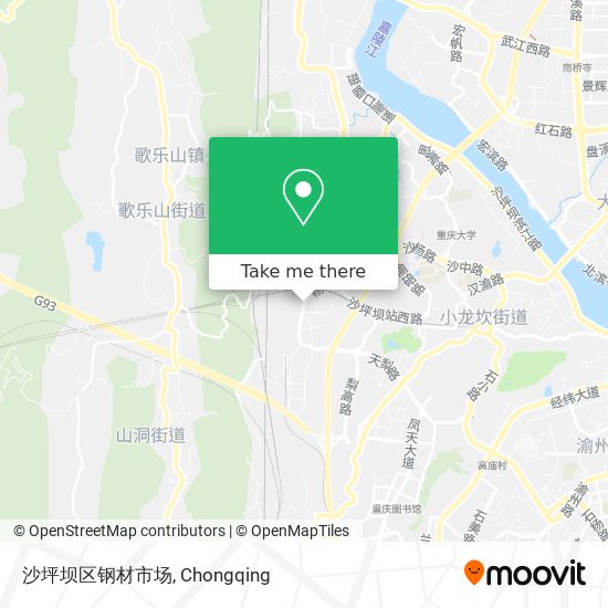 沙坪坝区钢材市场 map