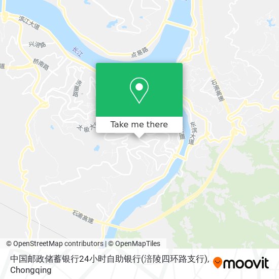 中国邮政储蓄银行24小时自助银行(涪陵四环路支行) map