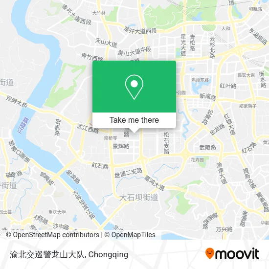 渝北交巡警龙山大队 map