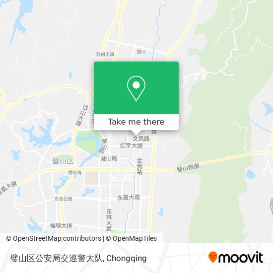 璧山区公安局交巡警大队 map