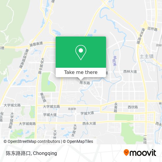 陈东路路口 map
