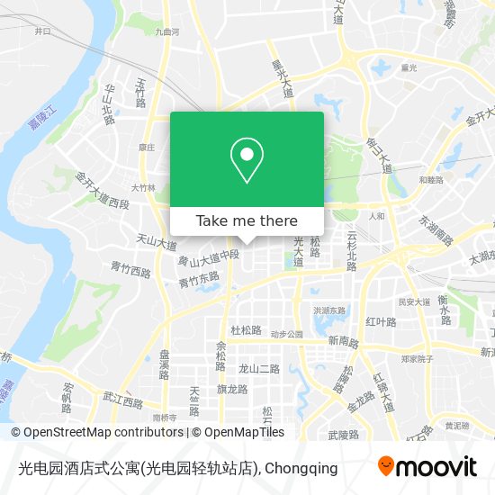 光电园酒店式公寓(光电园轻轨站店) map