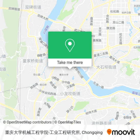 重庆大学机械工程学院-工业工程研究所 map