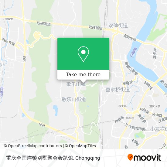重庆全国连锁别墅聚会轰趴馆 map