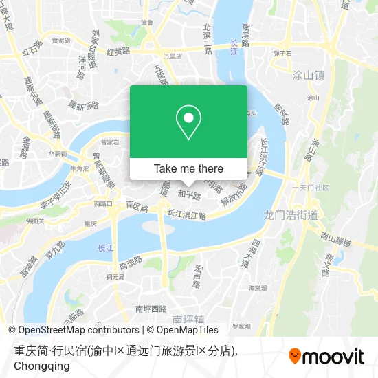 重庆简·行民宿(渝中区通远门旅游景区分店) map