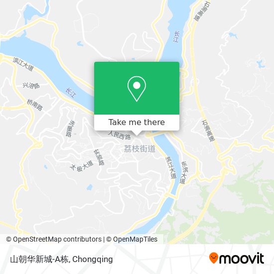 山朝华新城-A栋 map
