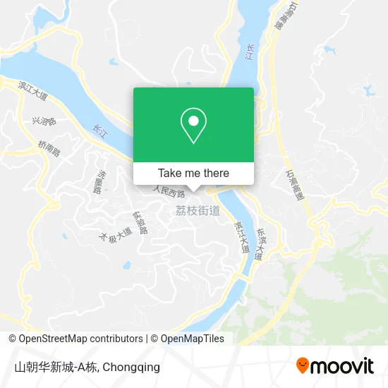 山朝华新城-A栋 map
