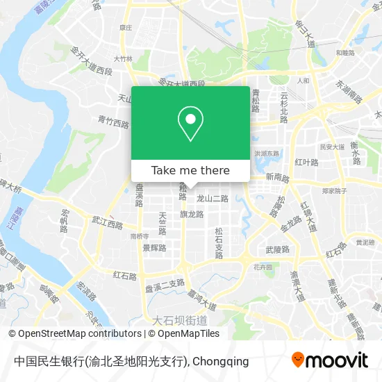 中国民生银行(渝北圣地阳光支行) map