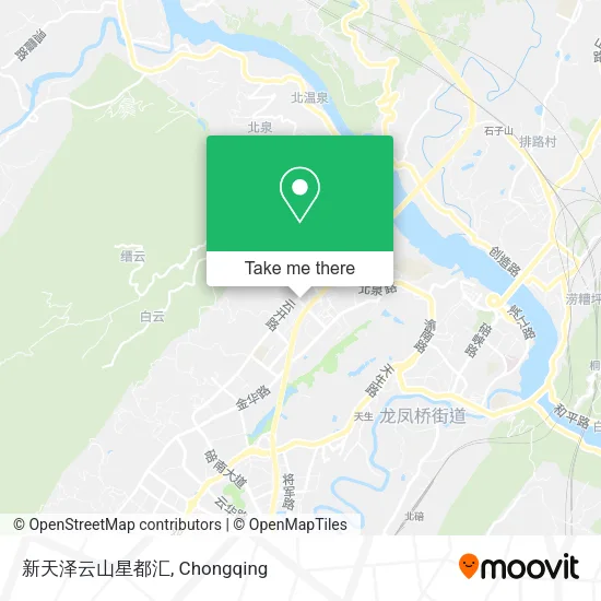 新天泽云山星都汇 map