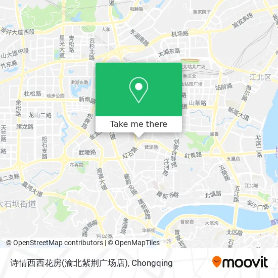 诗情西西花房(渝北紫荆广场店) map