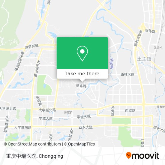 重庆中瑞医院 map