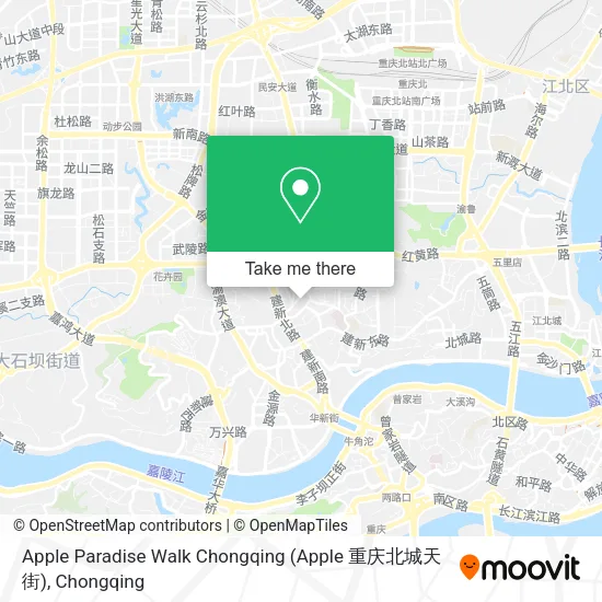Apple Paradise Walk Chongqing (Apple 重庆北城天街) map