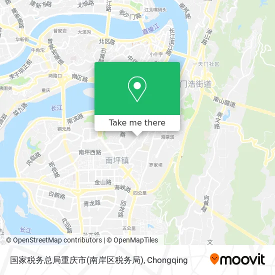 国家税务总局重庆市(南岸区税务局) map