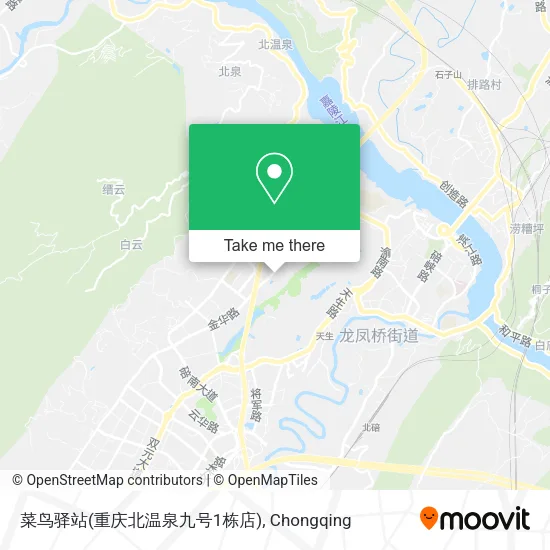 菜鸟驿站(重庆北温泉九号1栋店) map
