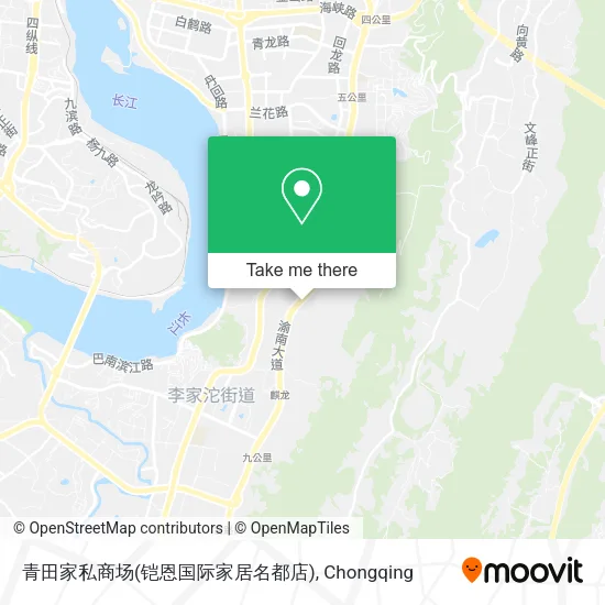 青田家私商场(铠恩国际家居名都店) map