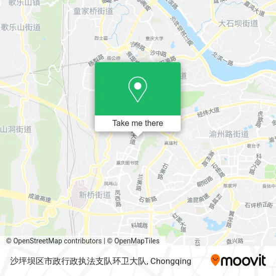 沙坪坝区市政行政执法支队环卫大队 map