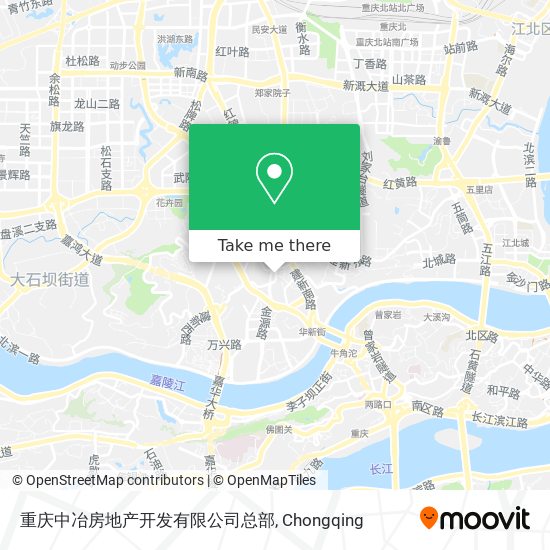 重庆中冶房地产开发有限公司总部 map